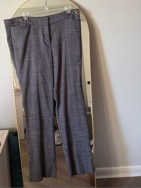 Women’s New York Company 14Gray Plaid Dress Pants - Classic Tailored Fit